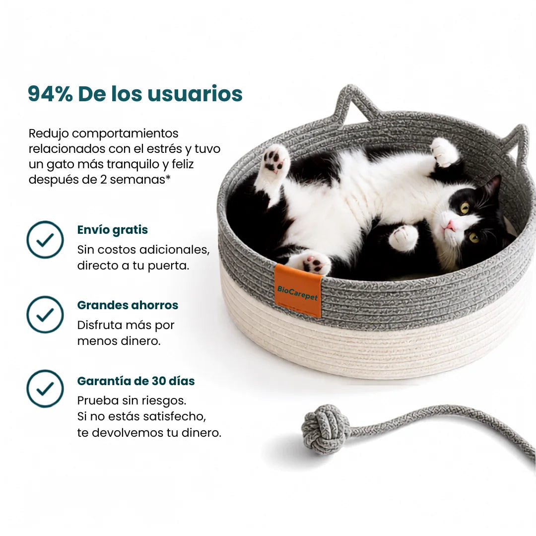 Cesta instinto rascado para gatos